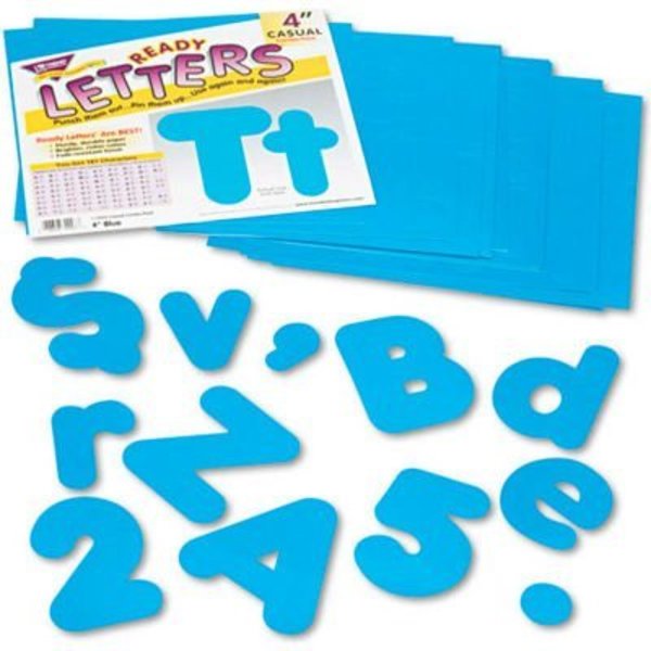 Trend Enterprises Trend Ready Letters Casual Combo Set, Blue, 4"H, 182/Set T79903